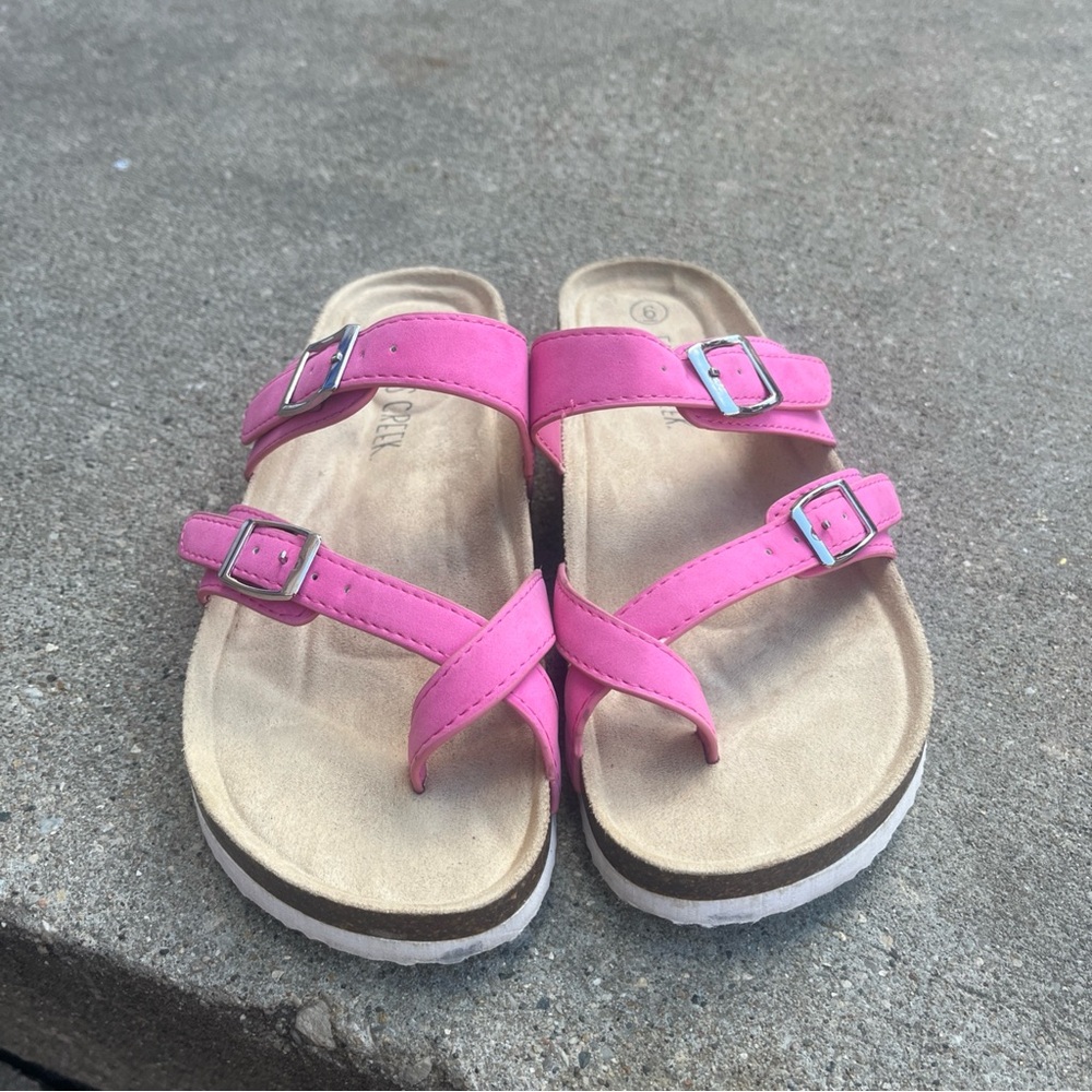 Falls Creek Pink Kids Sandals